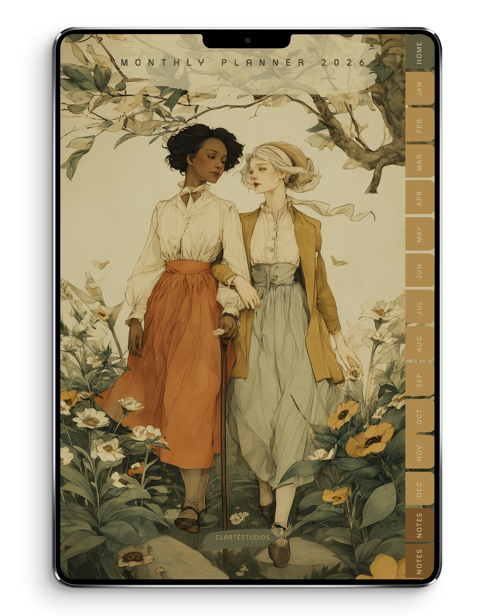 Muses Digital Monthly Planner for 2026